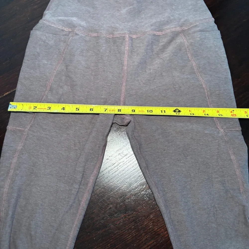 Beyond Yoga Spacedye Out of Pocket High Waisted Leggings Heather Gray Sz Medium